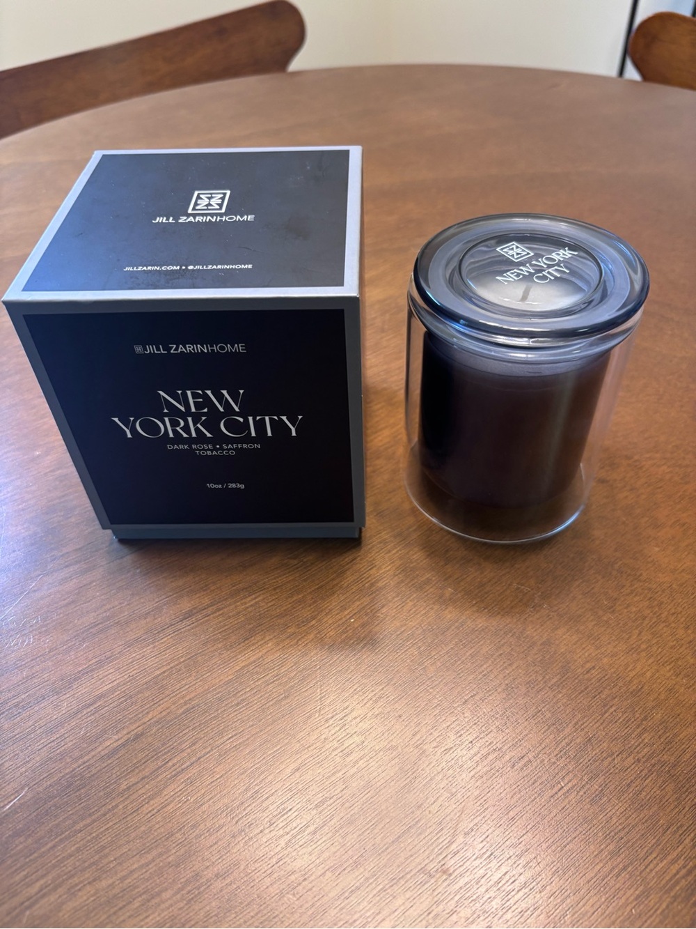 New York City Scented Candle - Black Glass Jar